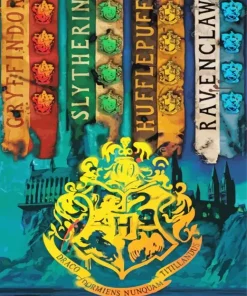 Harry Potter Hogwarts House Diamond Paintings