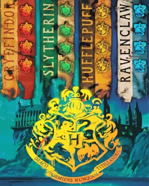 Harry Potter Hogwarts House Diamond Paintings