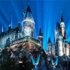 Harry Potter hogwarts at night Diamond Paintings