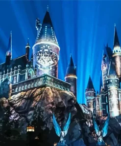 Harry Potter hogwarts at night Diamond Paintings