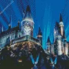 Harry Potter hogwarts at night Diamond Paints