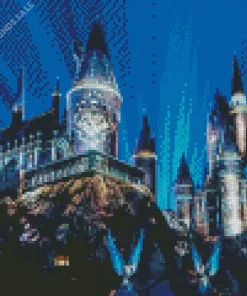 Harry Potter hogwarts at night Diamond Paints