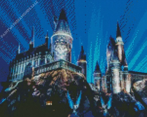 Harry Potter hogwarts at night Diamond Paints