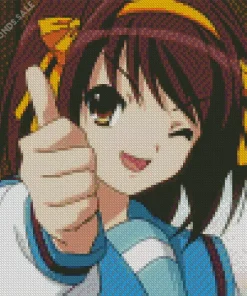 Haruhi Suzumiya Anime Character Diamond Painting