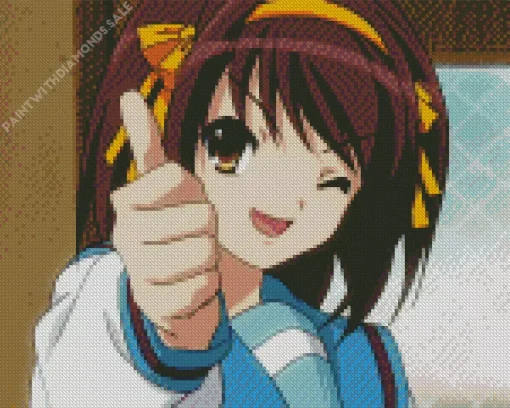 Haruhi Suzumiya Anime Character Diamond Painting