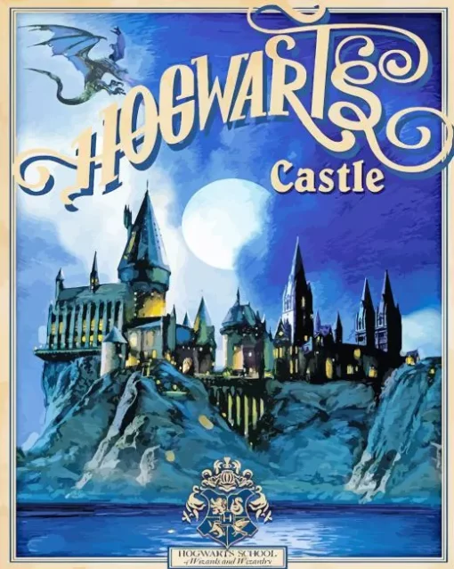 Hogwarts Castle Poster Diamond Paintings