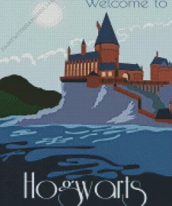 Hogwarts Illustration Poster Diamond Paints