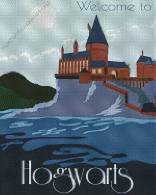 Hogwarts Illustration Poster Diamond Paints