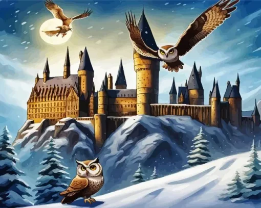 Hogwarts School of Witchcraft and Wizardry Harry Potter Diamond Paintings