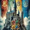 Hogwarts School of Witchcraft and Wizardry houses Diamond Paintings