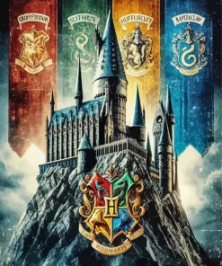 Hogwarts School of Witchcraft and Wizardry houses Diamond Paintings