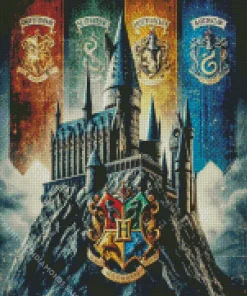 Hogwarts School of Witchcraft and Wizardry houses Diamond Paints