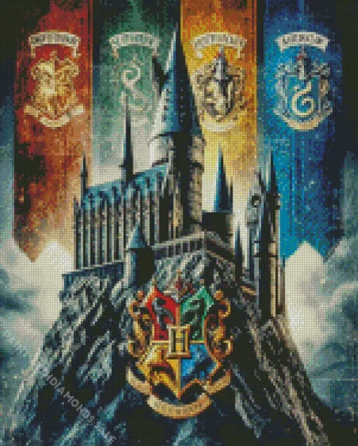 Hogwarts School of Witchcraft and Wizardry houses Diamond Paints