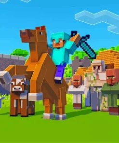 Horse Minecraft Diamond Painting