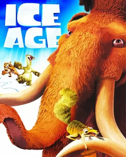 Ice Age Characters Poster Diamond Painting