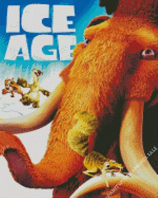 Ice Age Characters Poster Diamond Painting