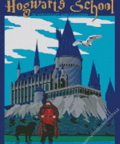 Illustration Hogwarts School of Witchcraft and Wizardry Diamond Paints