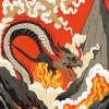 Illustration chinese dragon Diamond Paintings