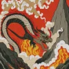 Illustration chinese dragon Diamond Paintings