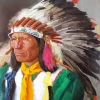 Indian Chief Richard Lorenz Diamond By Numbers