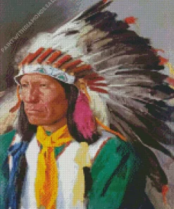 Indian Chief Richard Lorenz Diamond Paintings