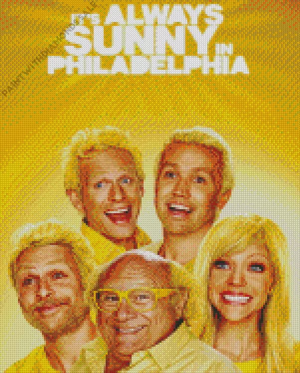 Its Always Sunny in Philadelphia sitcom poster Diamond Paintings Its Always Sunny In Philadelphia Sitcom Poster Diamond Painting