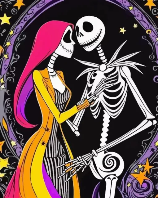 Jack And Sally Diamond With Numbers