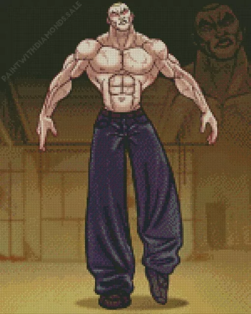 Jack Hanma Baki The Grappler Anime Diamond Painting