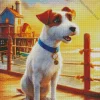 Jack Russell And Seaside Diamond Painting