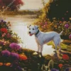 Jack Russell By Lake Diamond Painting