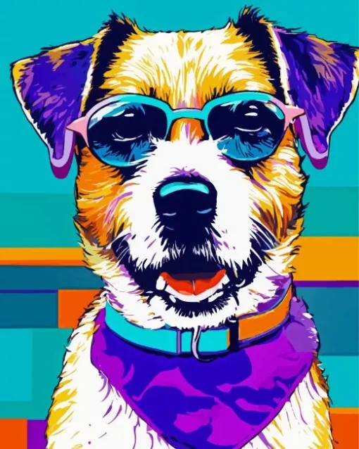 Jack Russell In Sunglasses Diamond Painting