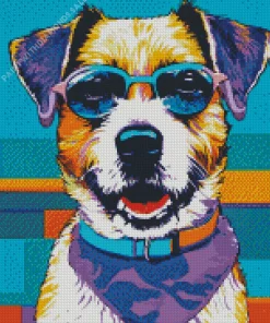 Jack Russell In Sunglasses Diamond Painting