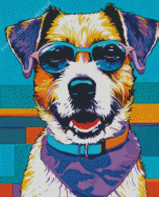 Jack Russell In Sunglasses Diamond Painting