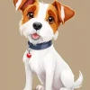 Jack Russell Puppy Art Diamond Painting