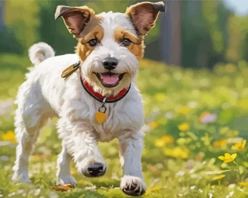 Jack Russell Running Diamond Painting