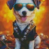 Jack Russell With Sunglasses Diamond Painting