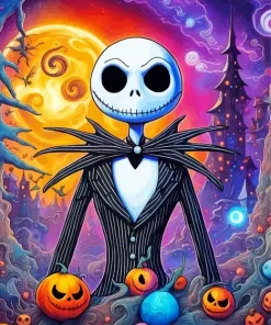 Jack Skellington Diamond With Numbers