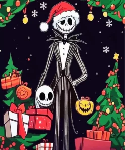 Jack Skellington The nightmare before christmas Diamond With Numbers