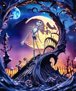 Jack The nightmare before christmas Diamond With Numbers