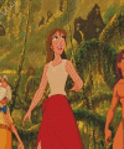 Jane Porter And Tarzan Diamond Painting