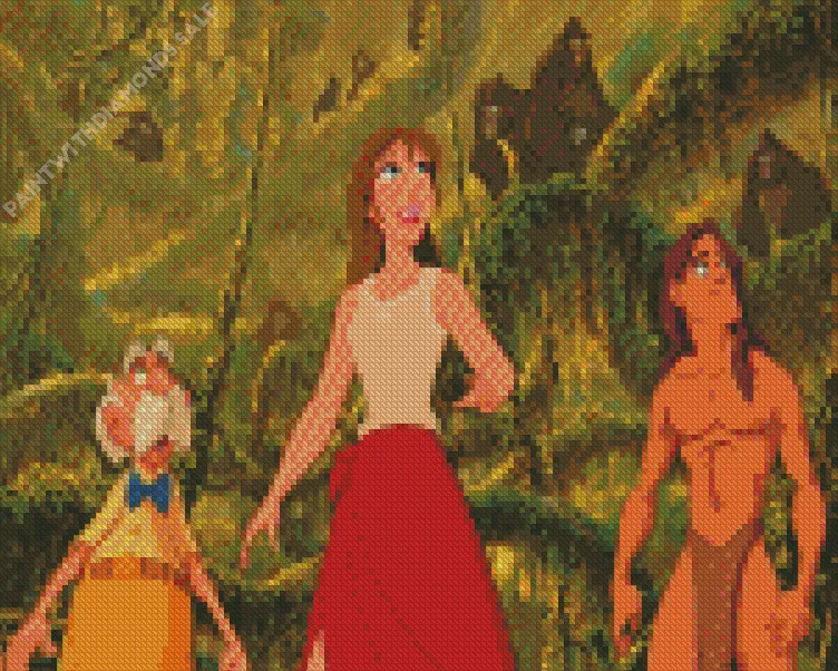Jane Porter and Tarzan Diamond Paintings Jane Porter And Tarzan Diamond Painting