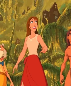 Jane Porter And Tarzan Diamond Painting