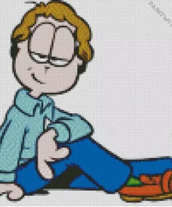 Jon Arbuckle The Garfield Show Diamond Painting