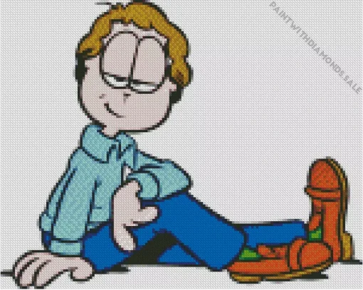 Jon Arbuckle The Garfield Show Diamond Painting