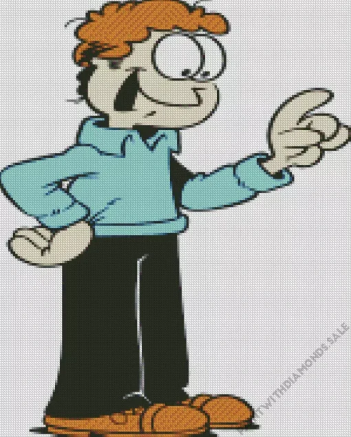 Jon Arbuckle In The Garfield Show Diamond Painting