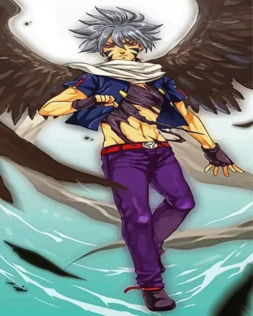 Kai Hiwatari In Beyblade Diamond Painting