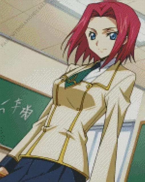 Kallen Stadtfeld Code Geass Diamond Painting