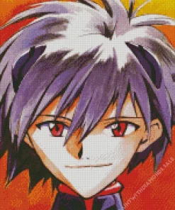 Kaworu Nagisa Character Diamond Painting