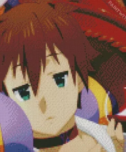 Kazuma Satou In KonoSuba Diamond Painting