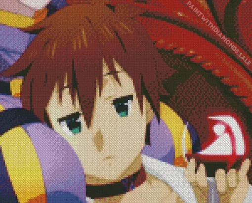 Kazuma Satou In KonoSuba Diamond Painting